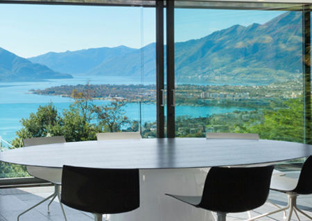 Панорамное остекление коттеджа